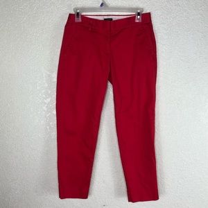 J CREW FACTORY STRETCH CITY FIT PANTS CORAL SIZE 0